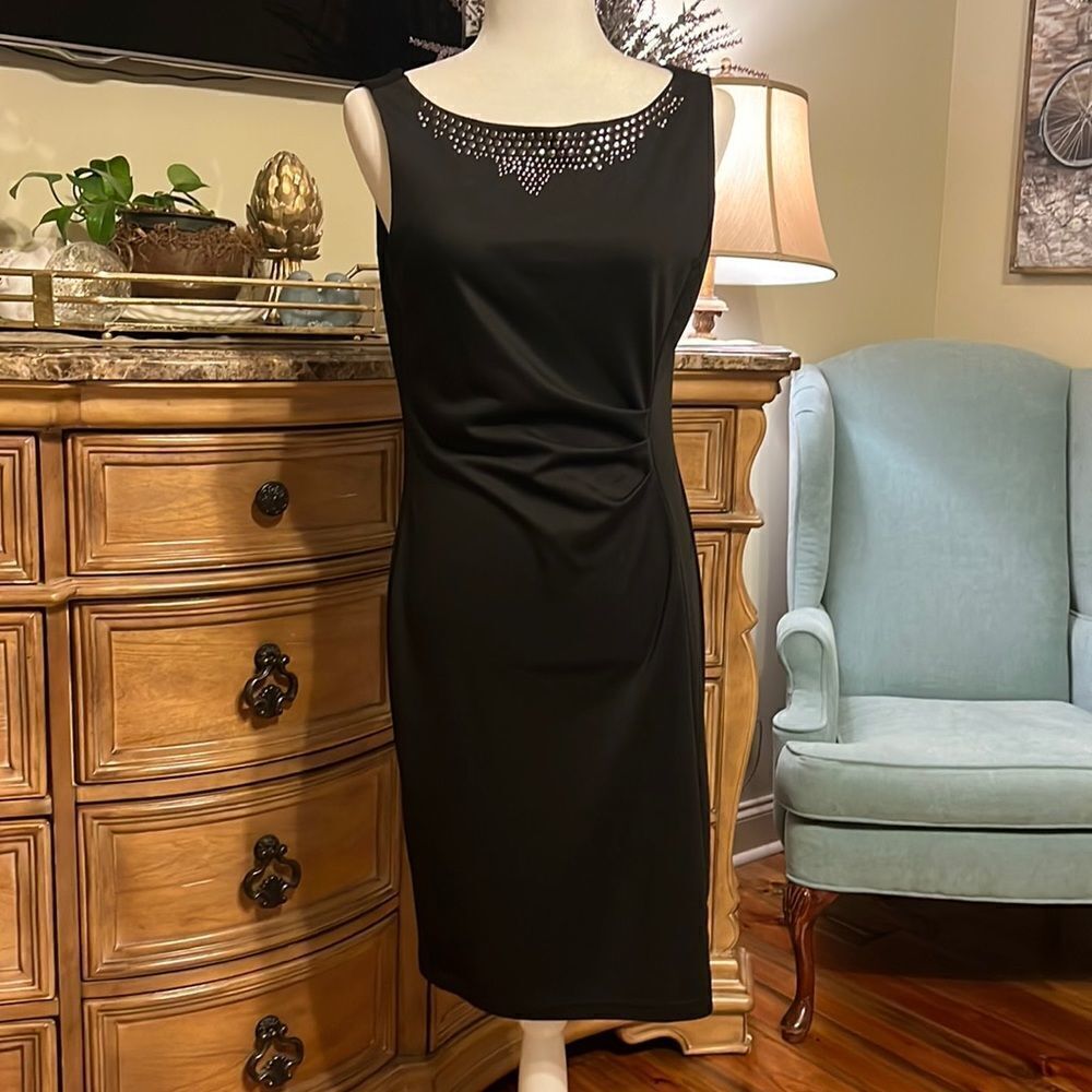 Jonathan Martin Sleeveless Ruched Dress